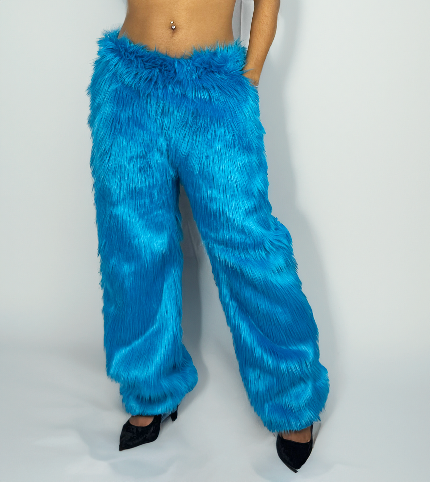 Electric Faux Fur Pants