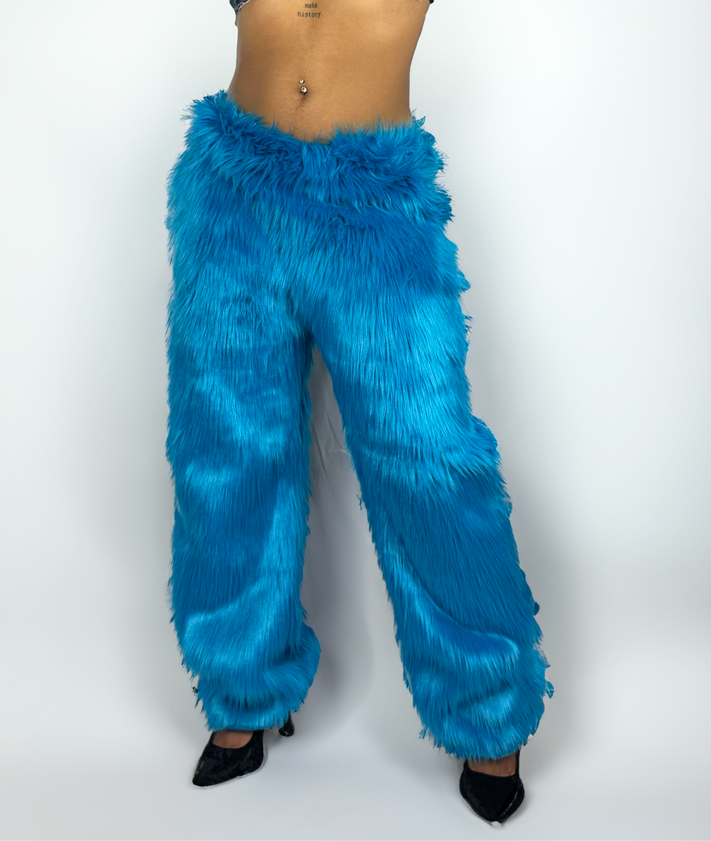 Electric Faux Fur Pants