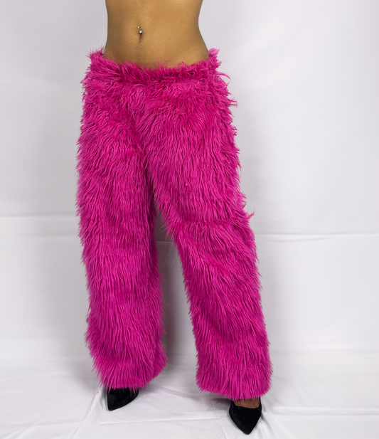 Electric Faux Fur Pants